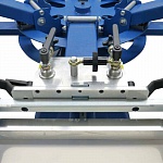 Основной ротор ручной карусели для трафаретной печати начального уровня M&R CRUZER 6 красок, 4 рабочих стола.